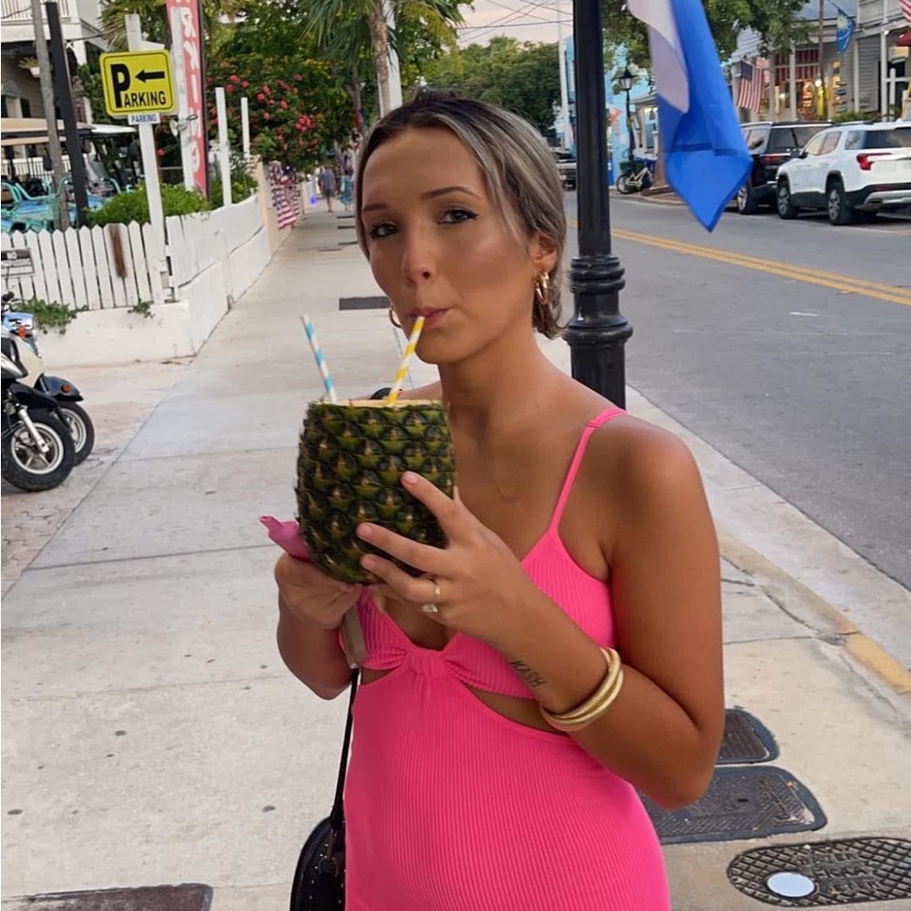Pink Cutout Dress